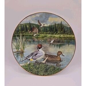 Edwin M Knowles "THE PINTAIL" 1986 By Bart Jerner Vintage Collector‎ Plate